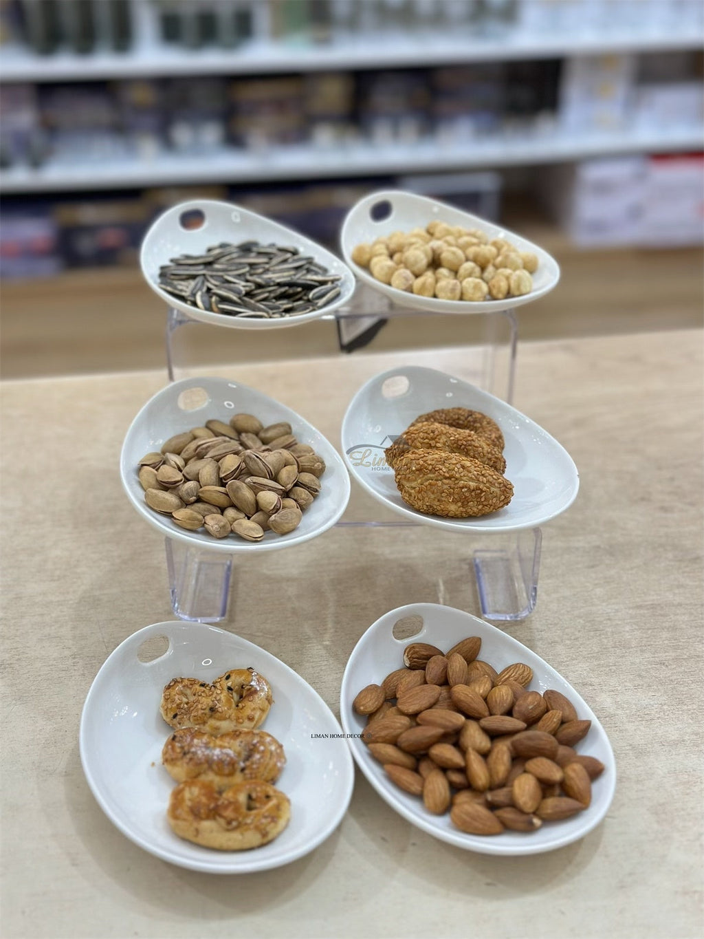 ACR BIANCO PERLA SERVING PLATE 14 CM 6-PIECE