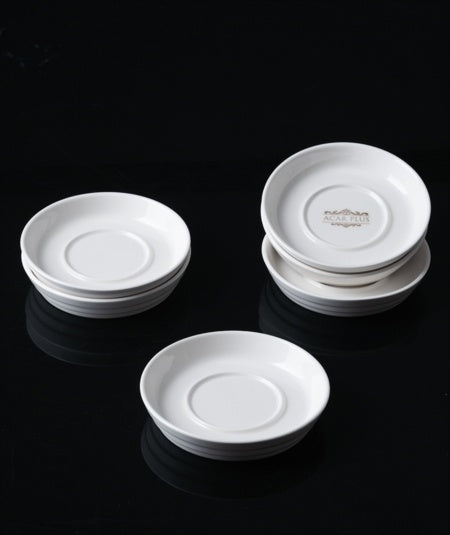 ACR BIANCO PERLA TEA SAUCER 6-PIECE