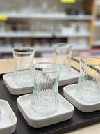 ACR Bianco Perla Square Tea Set 12 Piece | 6 Person