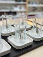 ACR Bianco Perla Square Tea Set 18 Piece | 6 Person