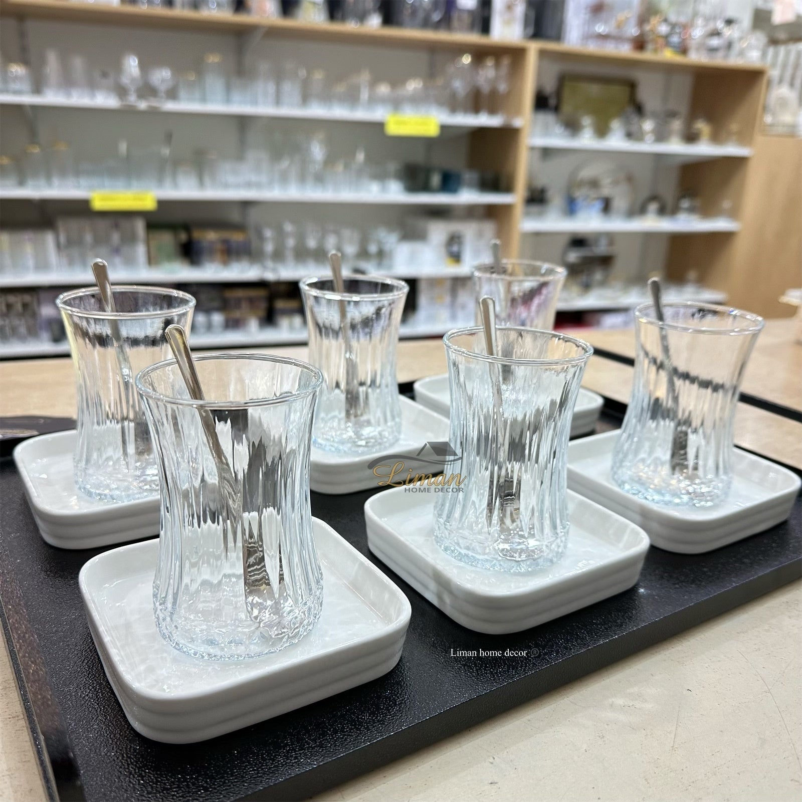 ACR Bianco Perla Square Tea Set 18 Piece | 6 Person