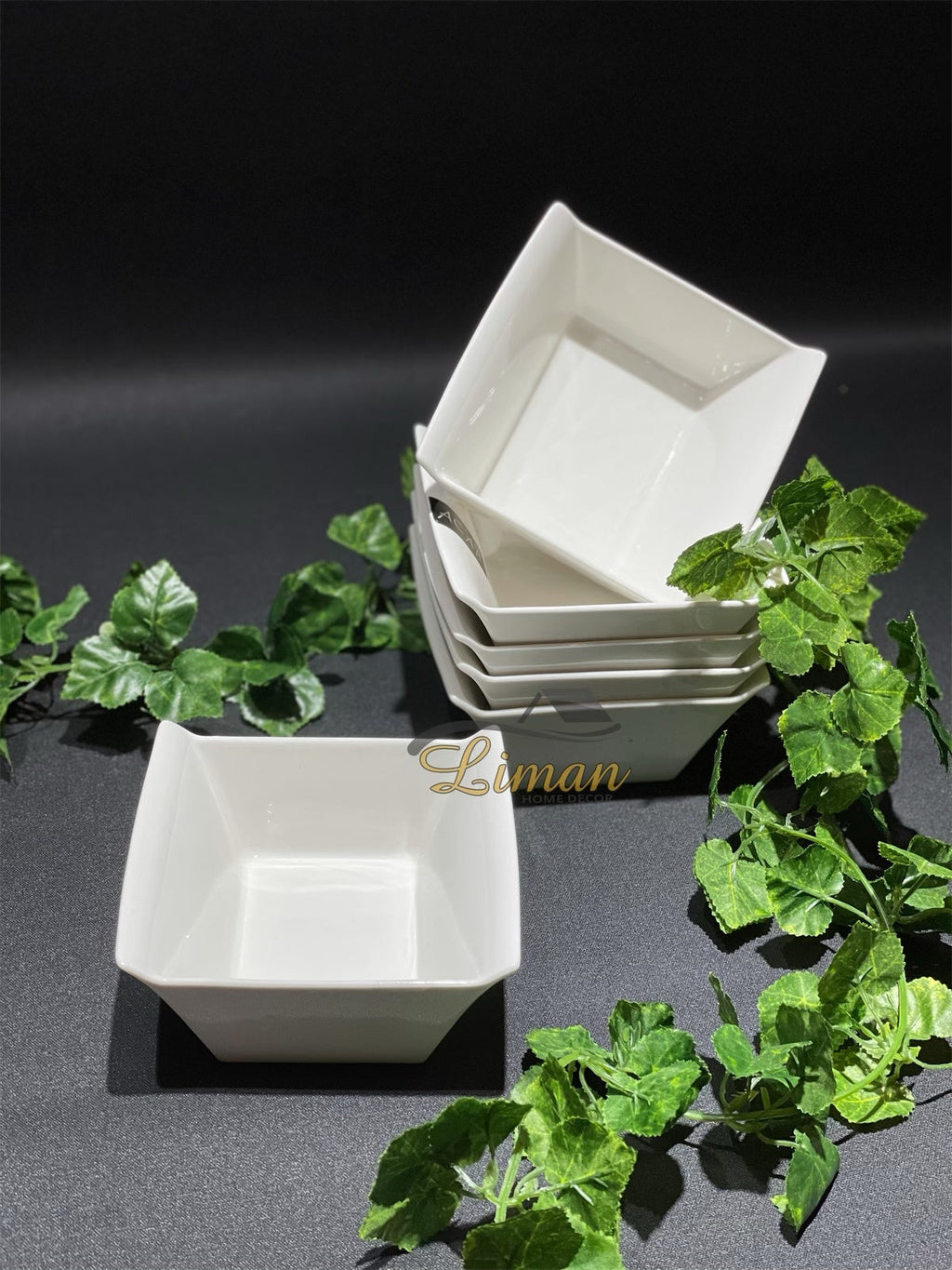 ACR BIANCO PEARL SQUARE DISH 14 CM PER PIECE