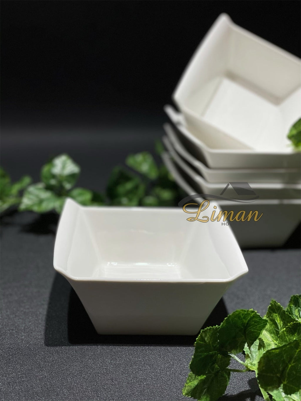 ACR BIANCO PEARL SQUARE DISH 14 CM PER PIECE
