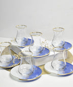ACR Bianco Tea Set 12 Piece | 6 Person Blue