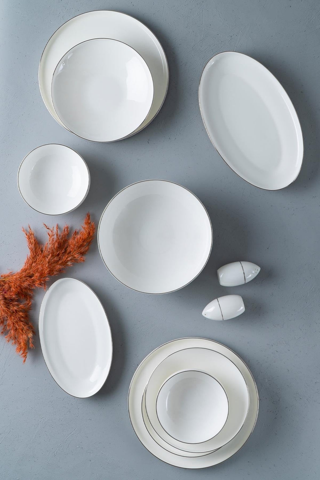 ACR Daphné 12 Personnes / 57 Services de conception Ensemble Argent