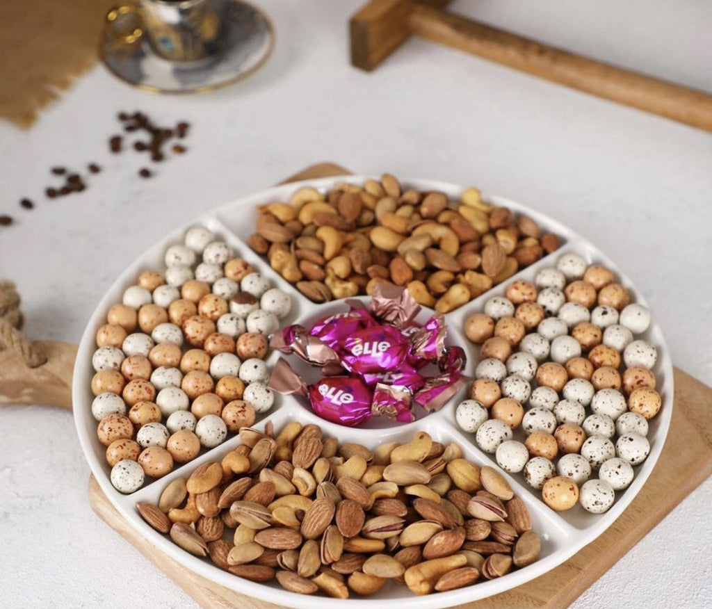 ACR Rotating Serving Plate with Compartment - 30 Cm