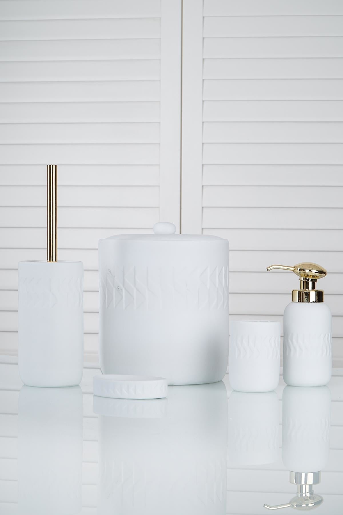 ACR Edith Bathroom Set White 5 Piece