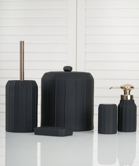 ACR Edith Bathroom Set Black 5 Piece
