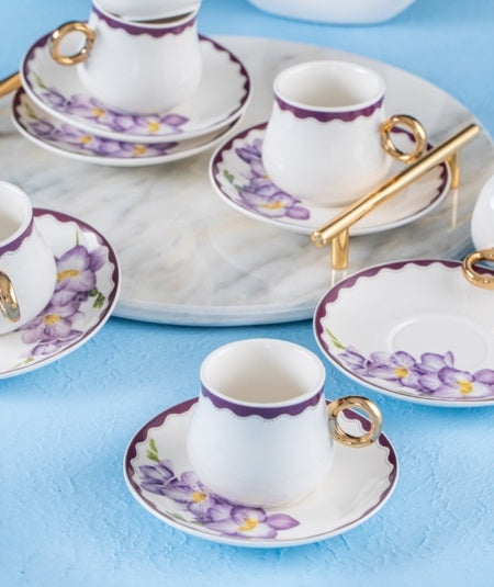 Acr Estela Espresso Set 12-Piece | 6-Person Purple