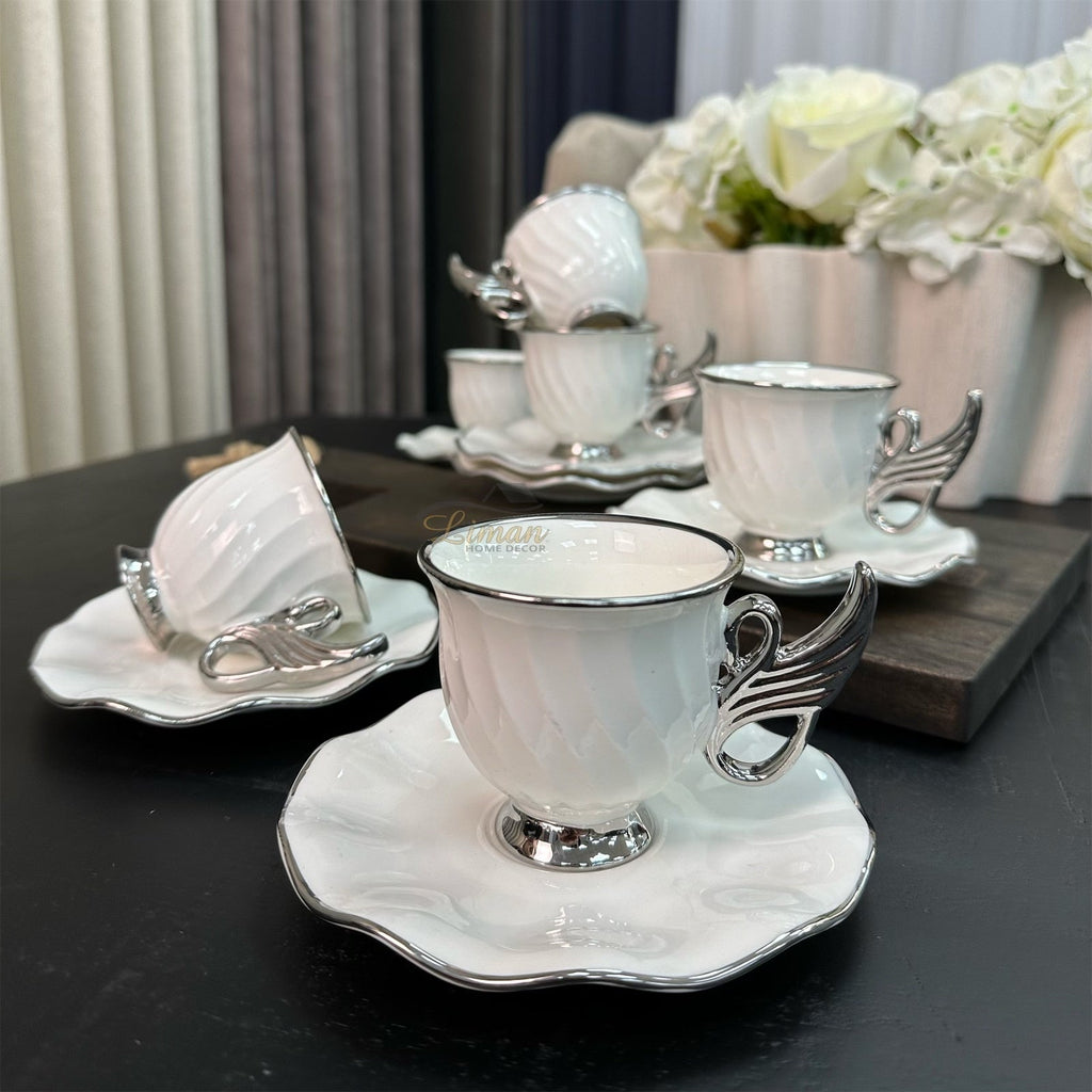 ACR Jade Espresso Set 12 Piece | 6 Person Silver