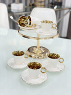 ACR Leonie Espresso Set 12 Piece | 6 Person White