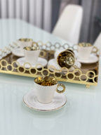 ACR Leonie Espresso Set 12 Piece | 6 Person White