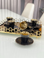 ACR Leonie Espresso Set 12 Piece | 6 Person Black