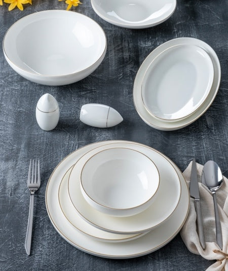 ACR Mira 6 Person | 30 piece Crockery set Gold