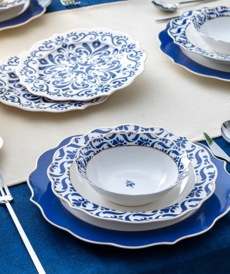 ACR Nancy Tableware set 24 pieces | 6 persons Blue,bowl