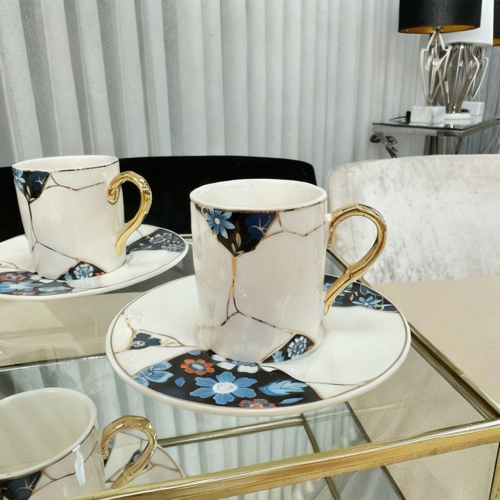 ACR Seosan Star Black Espresso Set 12 Piece | 6 Person