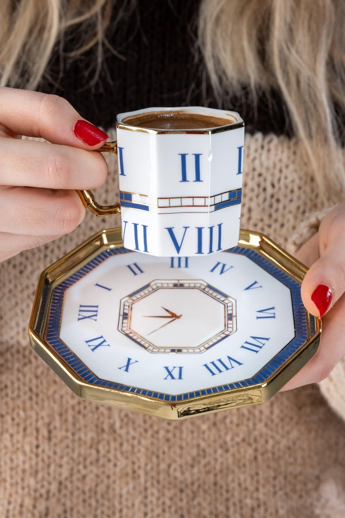 ACR Timeless Espresso Set 12 Piece | 6 Person Blue