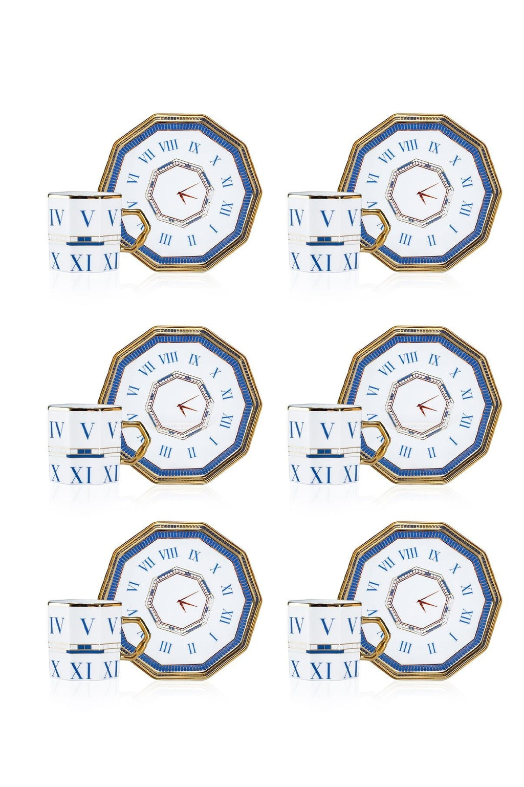 ACR Timeless Espresso Set 12 Piece | 6 Person Blue