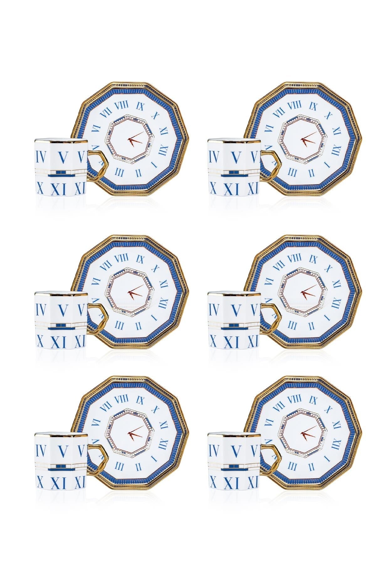 ACR Timeless Espresso Set 12 Piece | 6 Person Blue