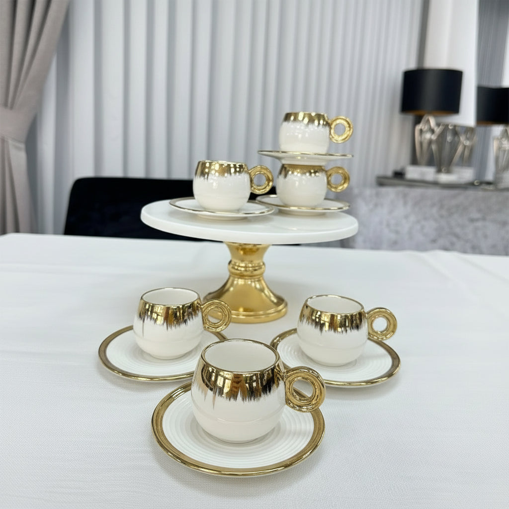 ACR Venus Espresso Set 12 Piece | 6 Person Gold