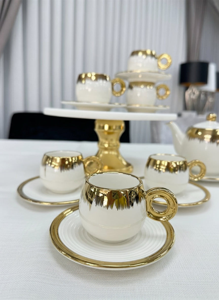ACR Venus Espresso Set 12 Piece | 6 Person Gold