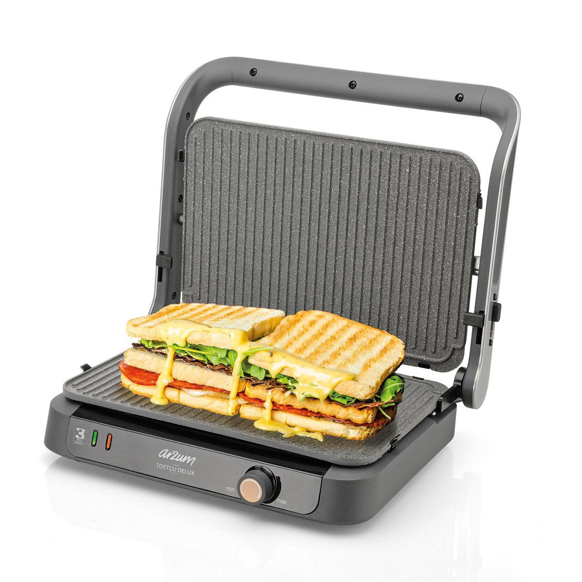 Arzum Tostçu Delux Grill En Tosti- Ijzer