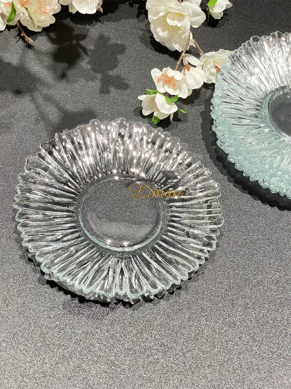 Aurora Glass Tea Saucers 6 Pieces