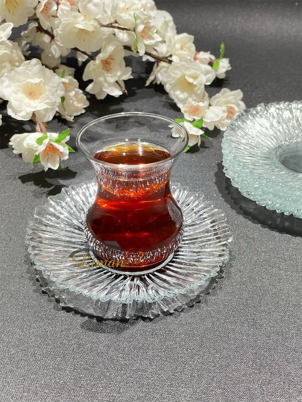 Aurora Glass Tea Saucers 6 Pieces