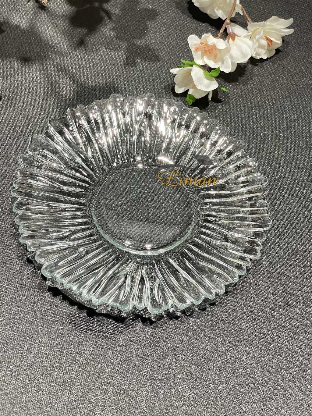 Aurora Glass Tea Saucers 6 Pieces