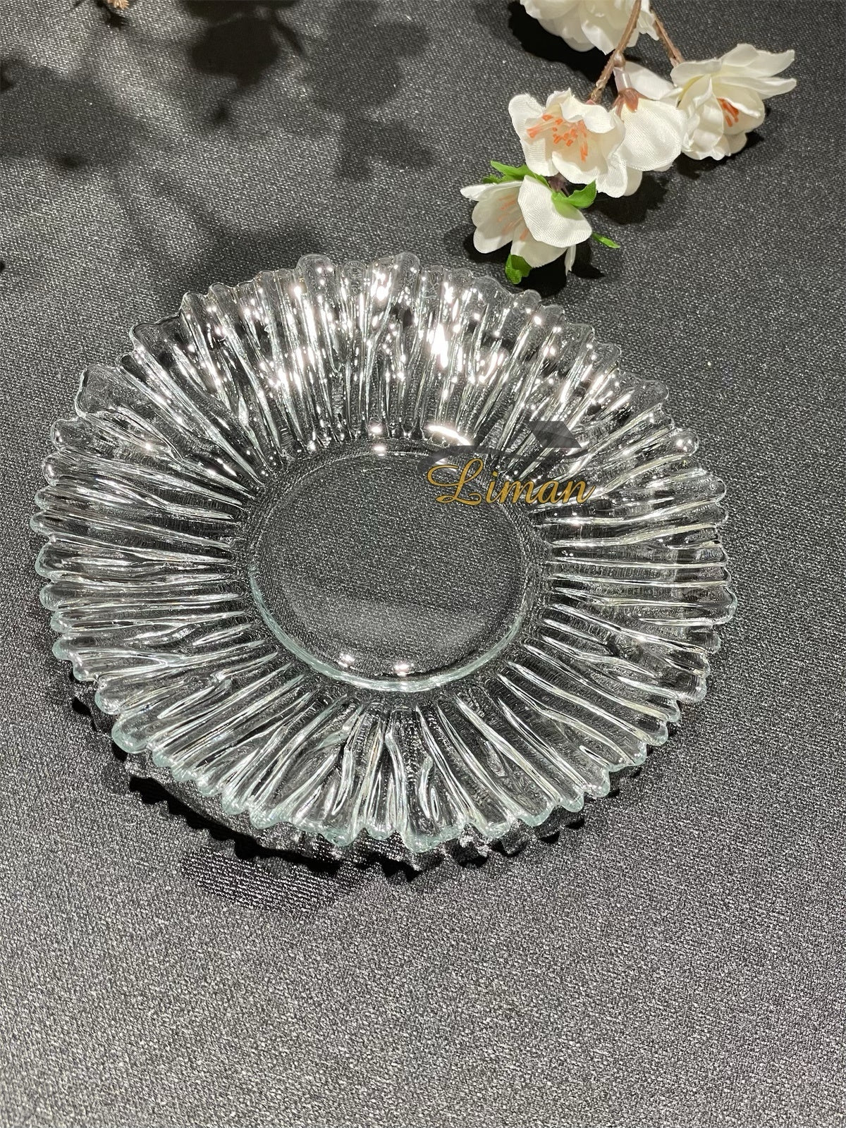 Aurora Glass Tea Saucers 6 Pieces