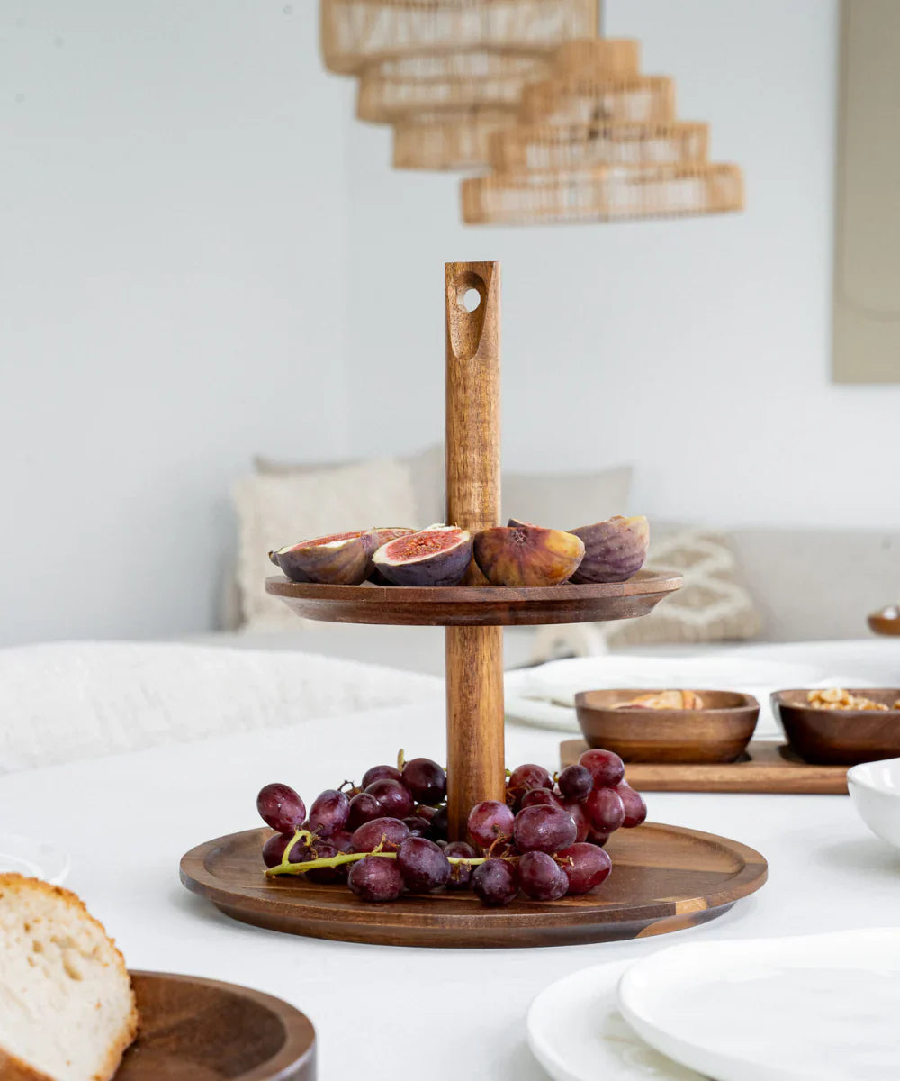 Acacia Lumo Tiered Stand