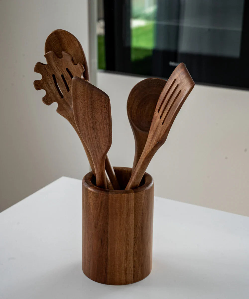 Acacia Lumo Kitchen Utensils Set | 5 Pieces