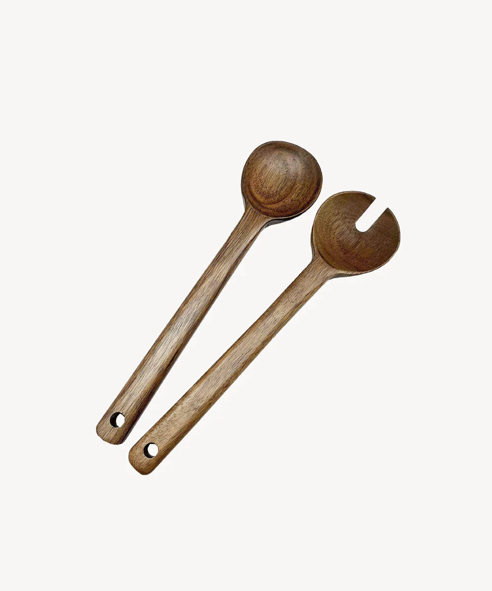 Acacia Luno Salad Servers