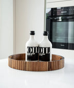 Acacia Stripe Tray | 35.5 CM