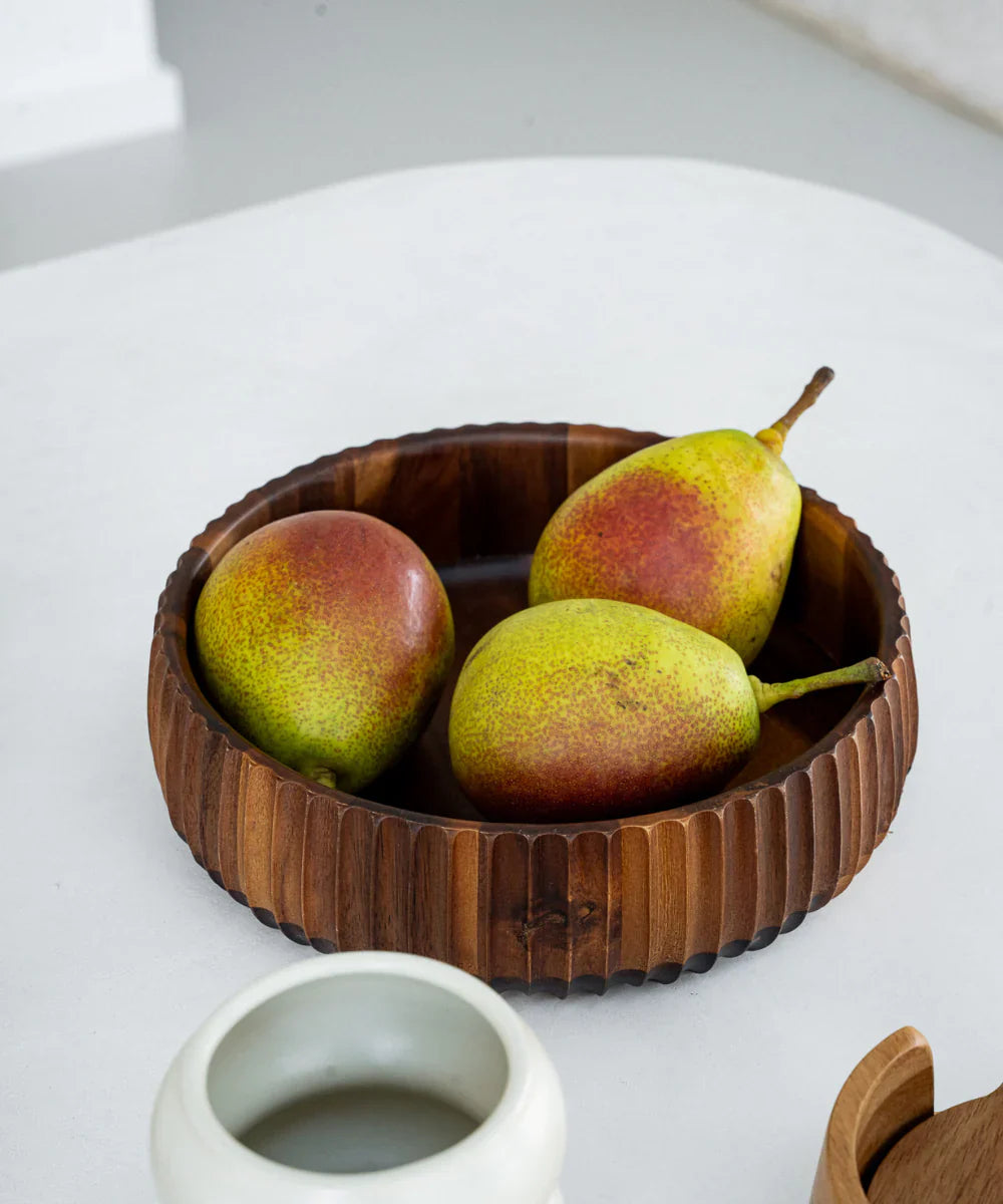 Acacia Stripe Bowl | 19 cm