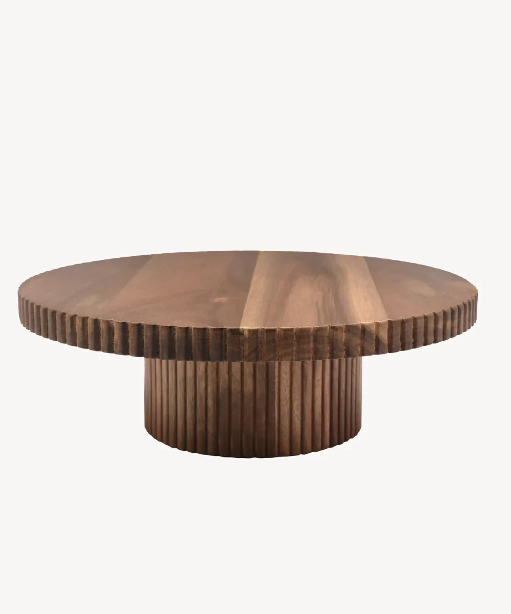 Acacia Stripe Cake Stand | 30 CM