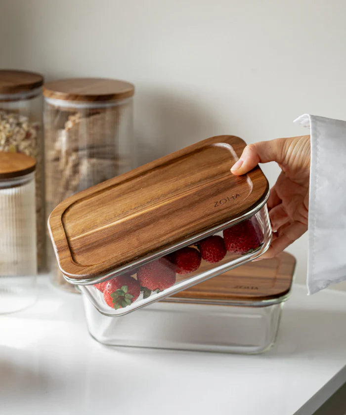 Acacia Food Storage Container Rectangular | 370 ml