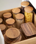 Acacia Food Storage Container Round | 1300 ml