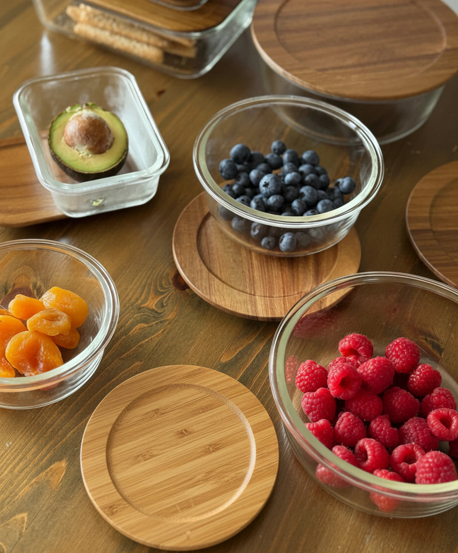 Acacia Food Storage Container Round | 1300 ml