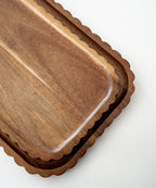 Acacia Wave Serving Board | 34 x 20 CM